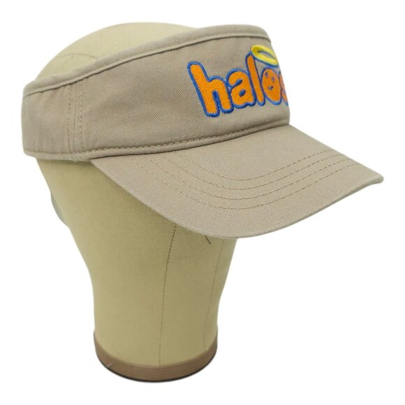 Halos Oranges Adjustable Strapback Visor Cap Washed Chino Tennis Golf Hat NEW - Picture 3 of 13